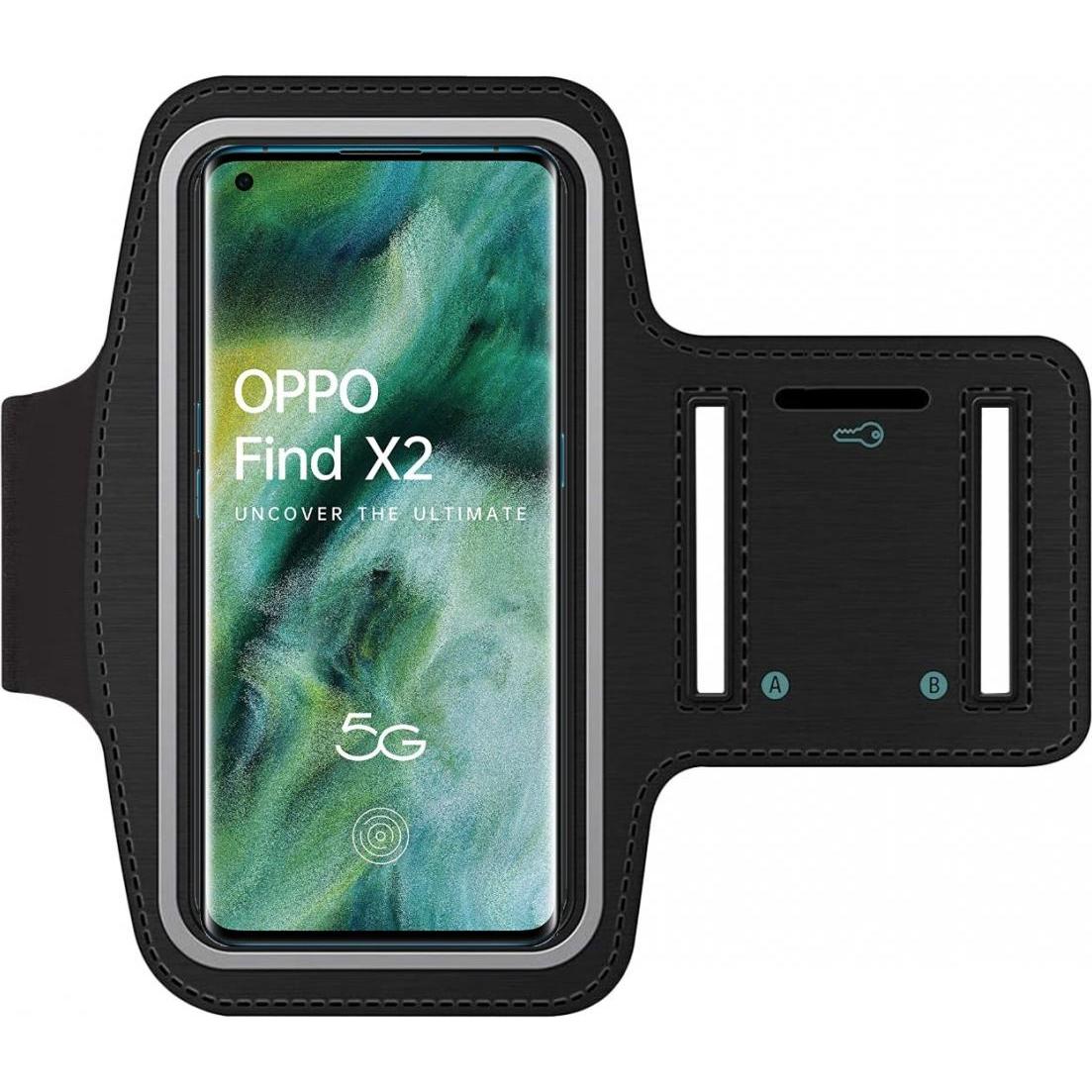 Thumbnail - SmartFitness Oppo Find X2 Handy Sport Armband, Smartphone Sportarmband, Schwarz