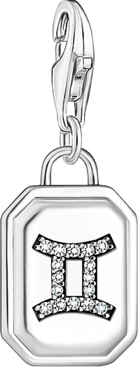 Produktbild Thomas Sabo Charm-Anhänger Sternzeichen Zwilling mit Steinen Silber (925er Silber)