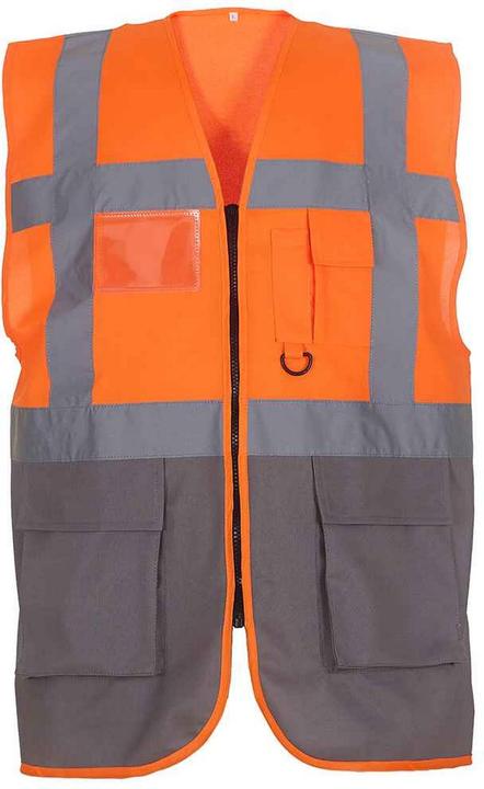 Actual product image Yoko Unisex Adult Executive Hi-Vis Waistcoat (L)