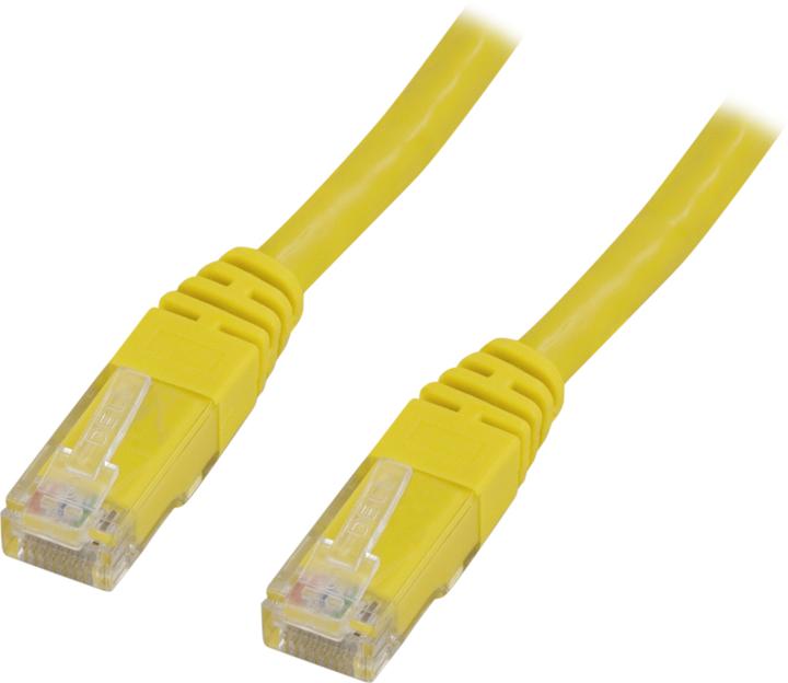 Produktbild Deltaco UTP Cat5e - 1 m - RJ-45 - RJ-45 - Gelb (UTP, CAT5e, 1 m)