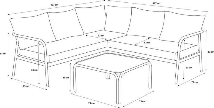 Produktbild Ebuy24 Sofaset Olga