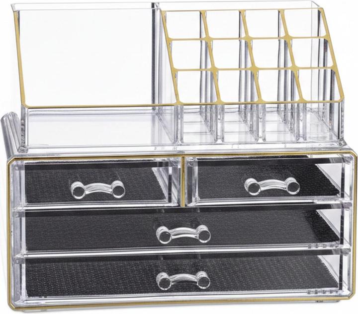 Actual product image Relaxdays Makeup Organizer with 4 Drawers