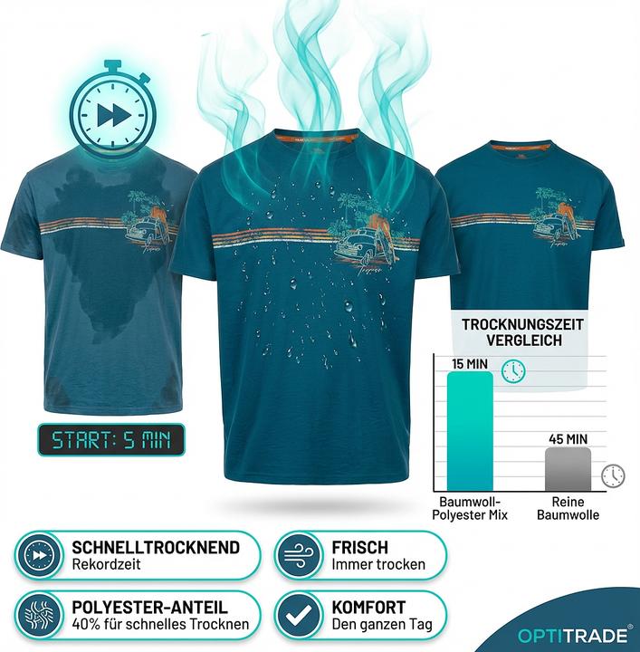 Produktbild Trespass ZAMA Herren T-shirt (XL)