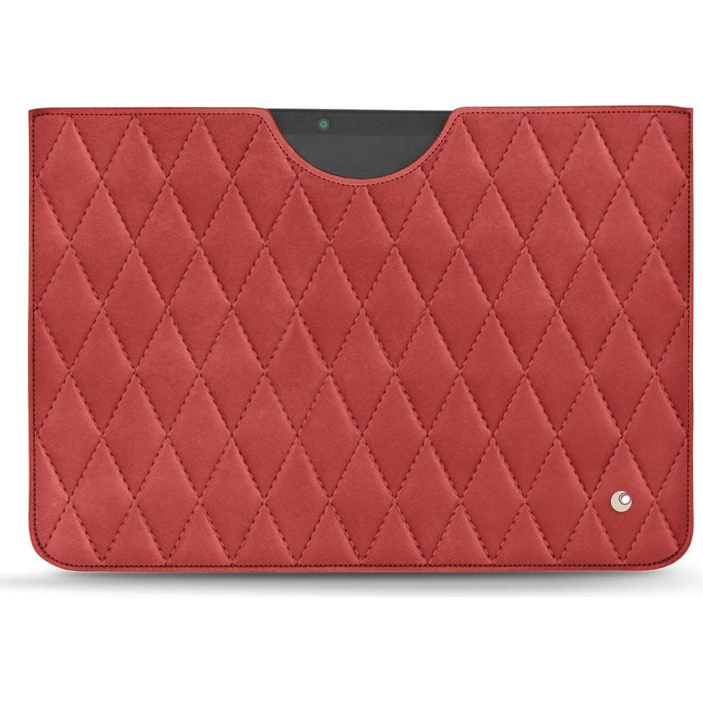 Noreve Lederschutzhülle (Microsoft Surface Pro X), Tablet Hülle, Rot