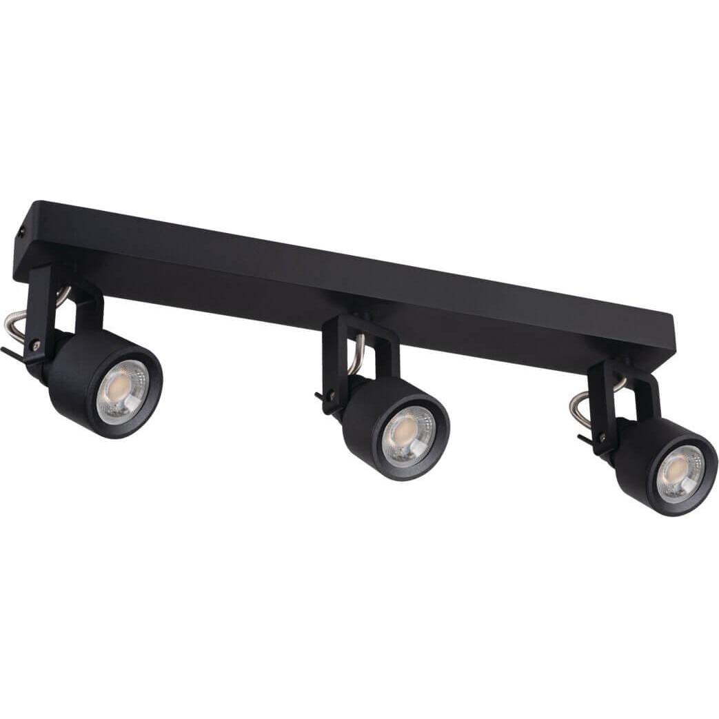 Kanlux, Wandleuchte + Deckenleuchte, Deckenleuchte Wand- und Deckenleuchte Strahler 3xGU10 10W SONDA 34924 Schwarz, Meta...