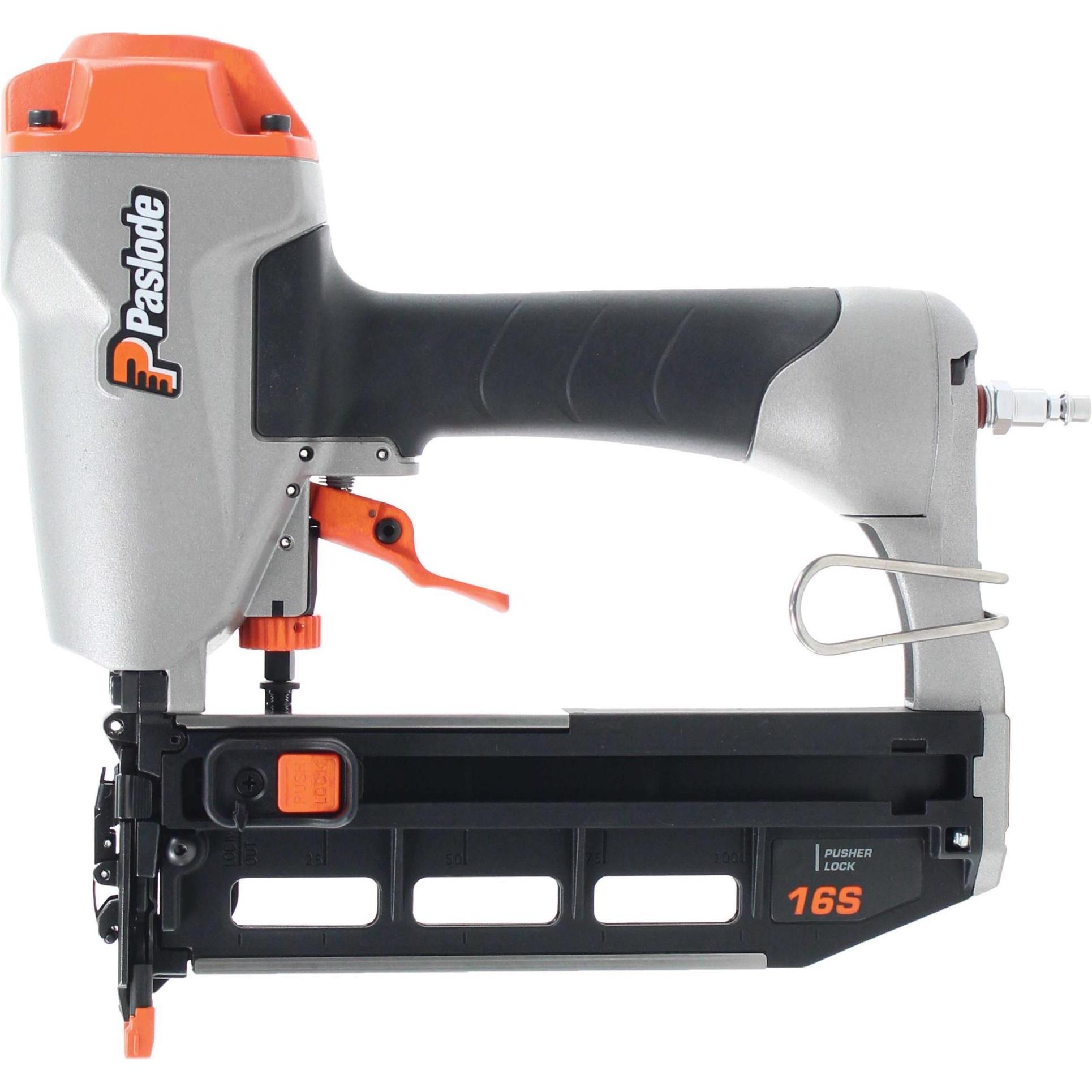 Paslode, Graffettatrice + Pistola sparachiodi, 650412 FN1665.2 Druckluftnagelgerät für F16 Stifte von 25mm bis 65mm