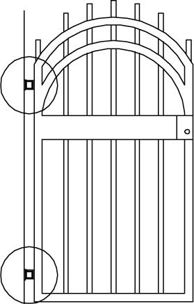 Actual product image Amf Gate hinge self-closing 149ST
