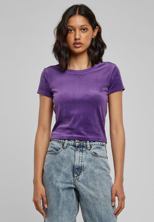 Produktbild Urban Classics Ladies Short Velvet Tee (M)