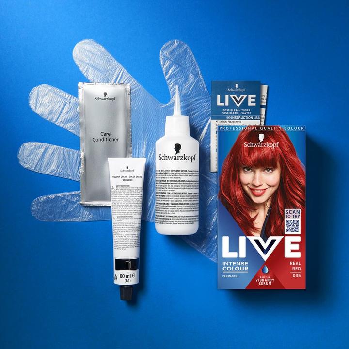 Actual product image Schwarzkopf LIVE Intense Colour (035 Real Red)