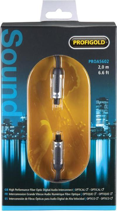 Actual product image Profigold SKY Digital Optical interconnect (2 m, Toslink cable)