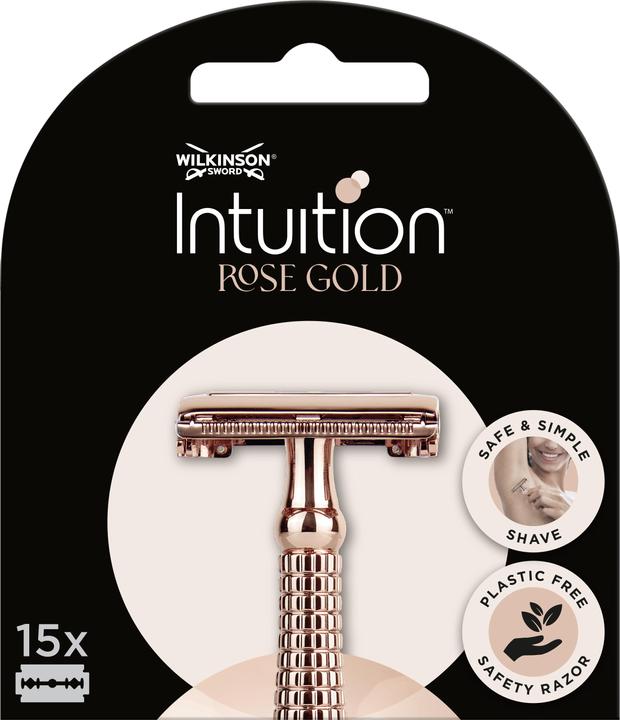 Immagine prodotto Wilkinson Intuition Double Edge Rose Gold replacement razor blades (Blades) 15 pcs (15 x)