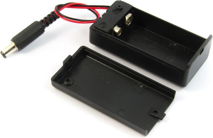 Image du produit Purecrea Compartiment à piles / Porte-piles 9V avec câble de connexion et interrupteur