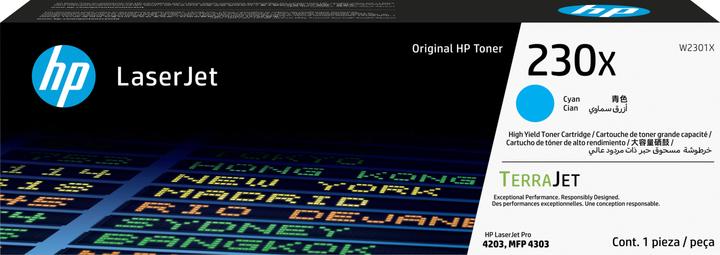 Actual product image HP 230X Cyan Original LaserJet Toner Cartridge, 5500 Seiten, Cyan, 1 Stück(e) (C)