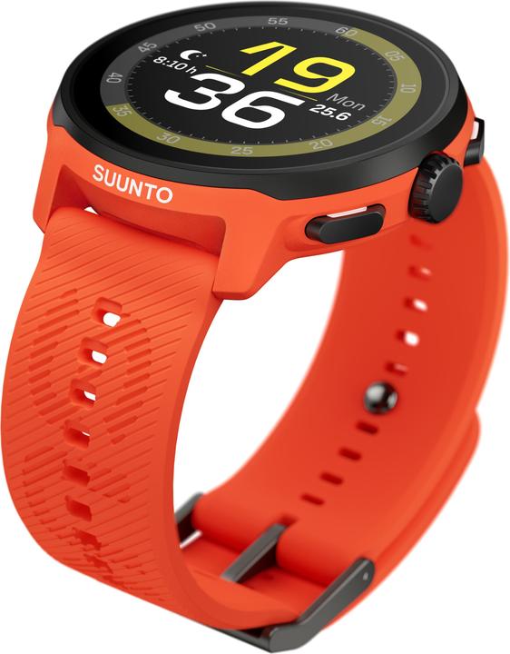 Image du produit Suunto Run Sports Watch, 46 mm, Coral Orange silicone band (46 mm)