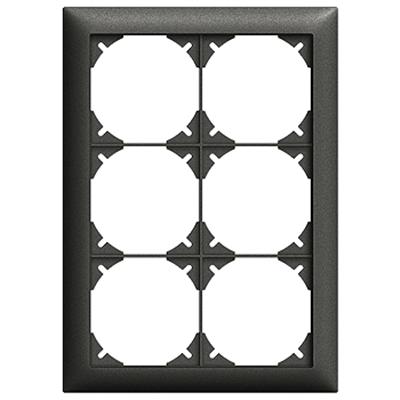 Actual product image Feller Cover frame EDIZIOdue 3x2 black