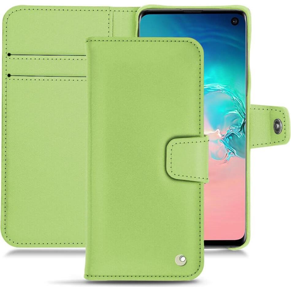 Thumbnail - Noreve Lederschutzhülle Wallet (Samsung Galaxy S10e), Smartphone Hülle, Grün