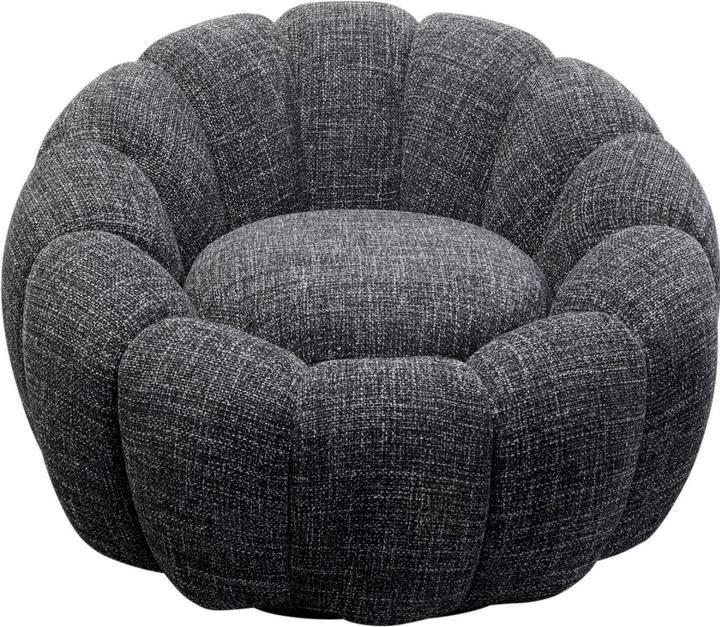 Produktbild Kare Design Drehsessel Peppo Bloom Melange Schwarz
