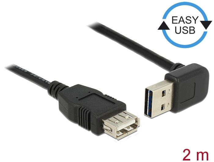 Produktbild Delock USB2.0-Verlängerungskabel Easy A-A: 2m (2 m, USB 2.0)