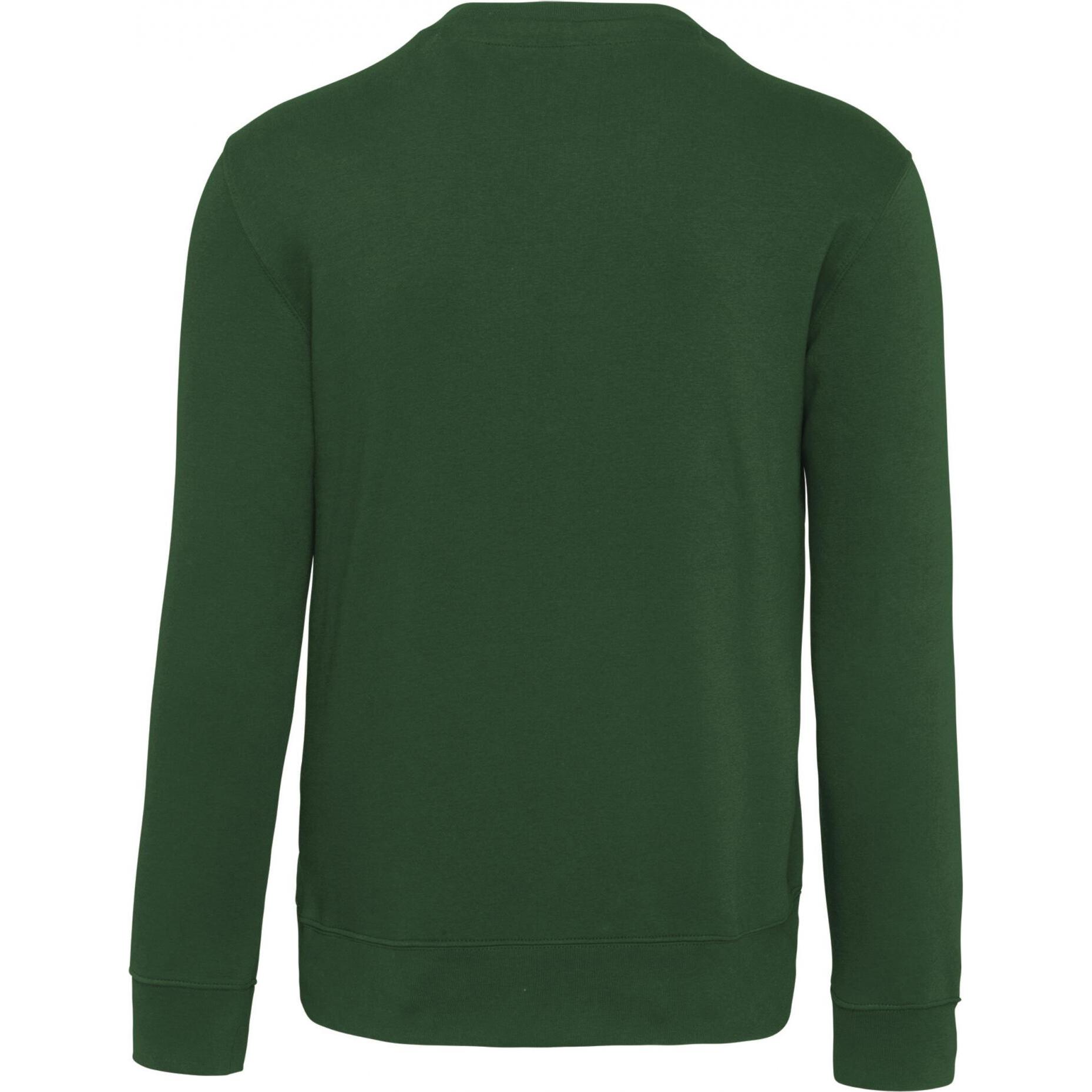 Kariban, Herren, Pullover, Sweatshirt mit Rundhalsausschnitt, Grün, (M)