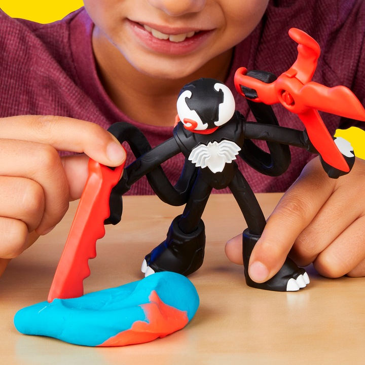 Actual product image Play-Doh Spider-Man web action