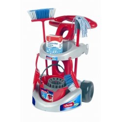 Image du produit Theo Klein Chariot à balais Vileda avec accessoires
