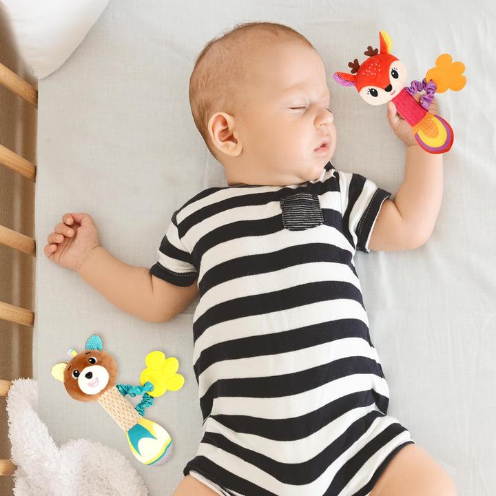 Produktbild Activity Board Packung mit 2 Babyrasseln, Greifling Baby