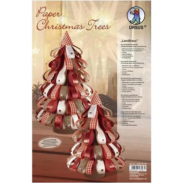 Ursus Bastelset Paper Christmas Trees Landhaus