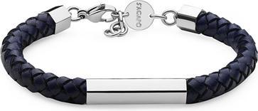 Immagine prodotto Sagapo S'Agapo Ripple Leather Bracelet For Men Srp75