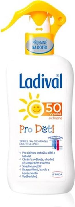 Immagine prodotto Ladival Spray solare per bambini SPF 50 200 ml (Spray solare, SPF 50, 200 ml)