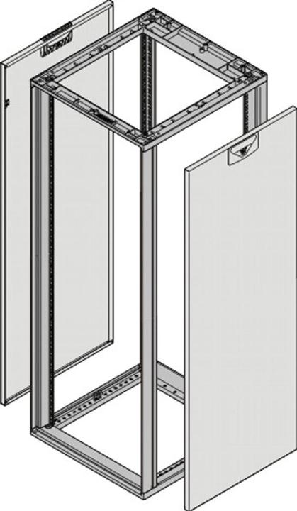 Actual product image Schroff Side panel for heavy-duty - SEIT.WD.43HE 600T HD 7035 2X