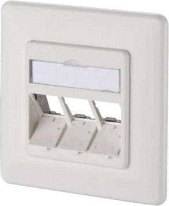 Produktbild Metz Connect 130B20D31002KE Keystone 3Port DE UP leer reinweiss Anschlussdose
