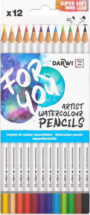 Produktbild Darwi FY - Aquarellfarbstifte (Assortiert, 12 x)