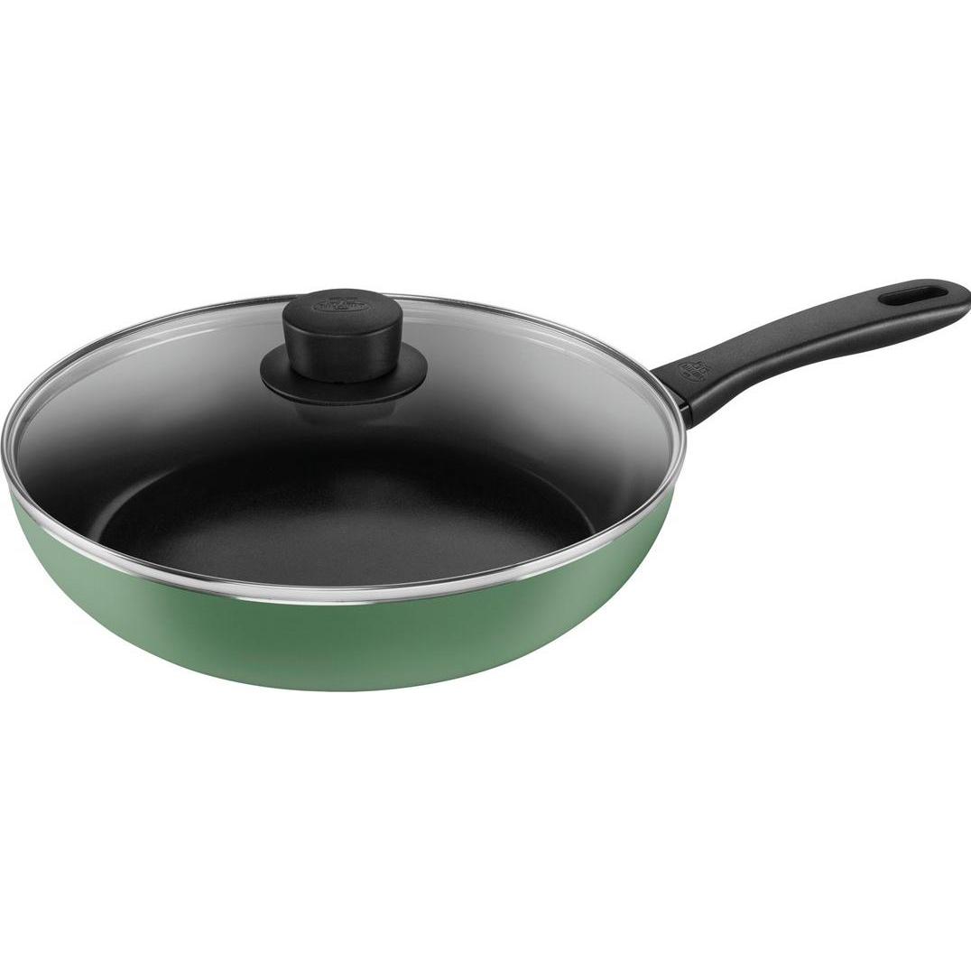 Ballarini Bratpfanne mit Deckel 28 cm grün, Pfanne + Kochtopf, Grün