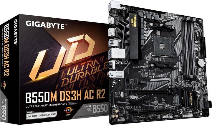 Gigabyte B550M DS3H AC R2 (AM4, AMD B550, mATX)