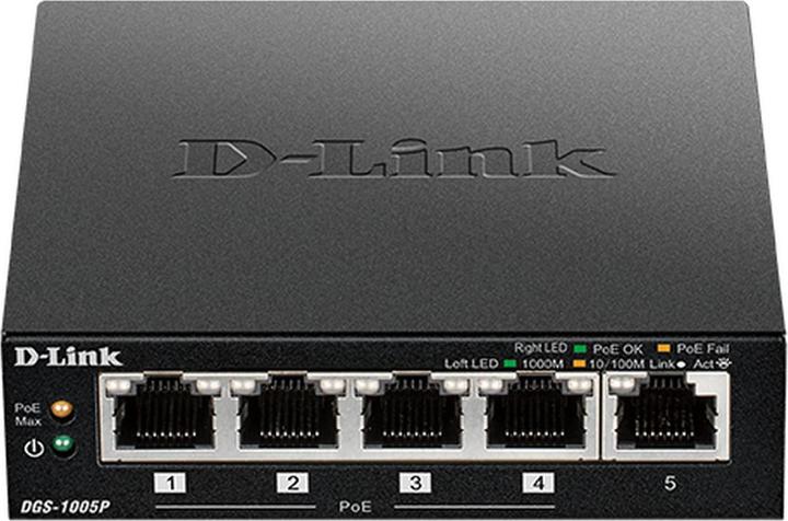 Productafbeelding D-Link DES-1005P/E (5 Havens)