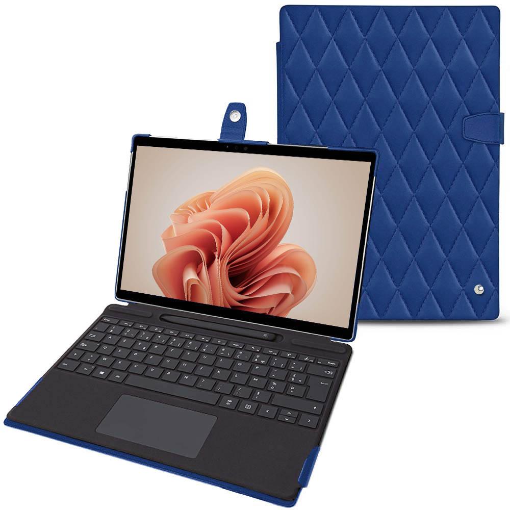 Thumbnail - Noreve Lederschutzhülle Microsoft Surface Pro 9 (Surface Pro), Tablet Hülle, Blau
