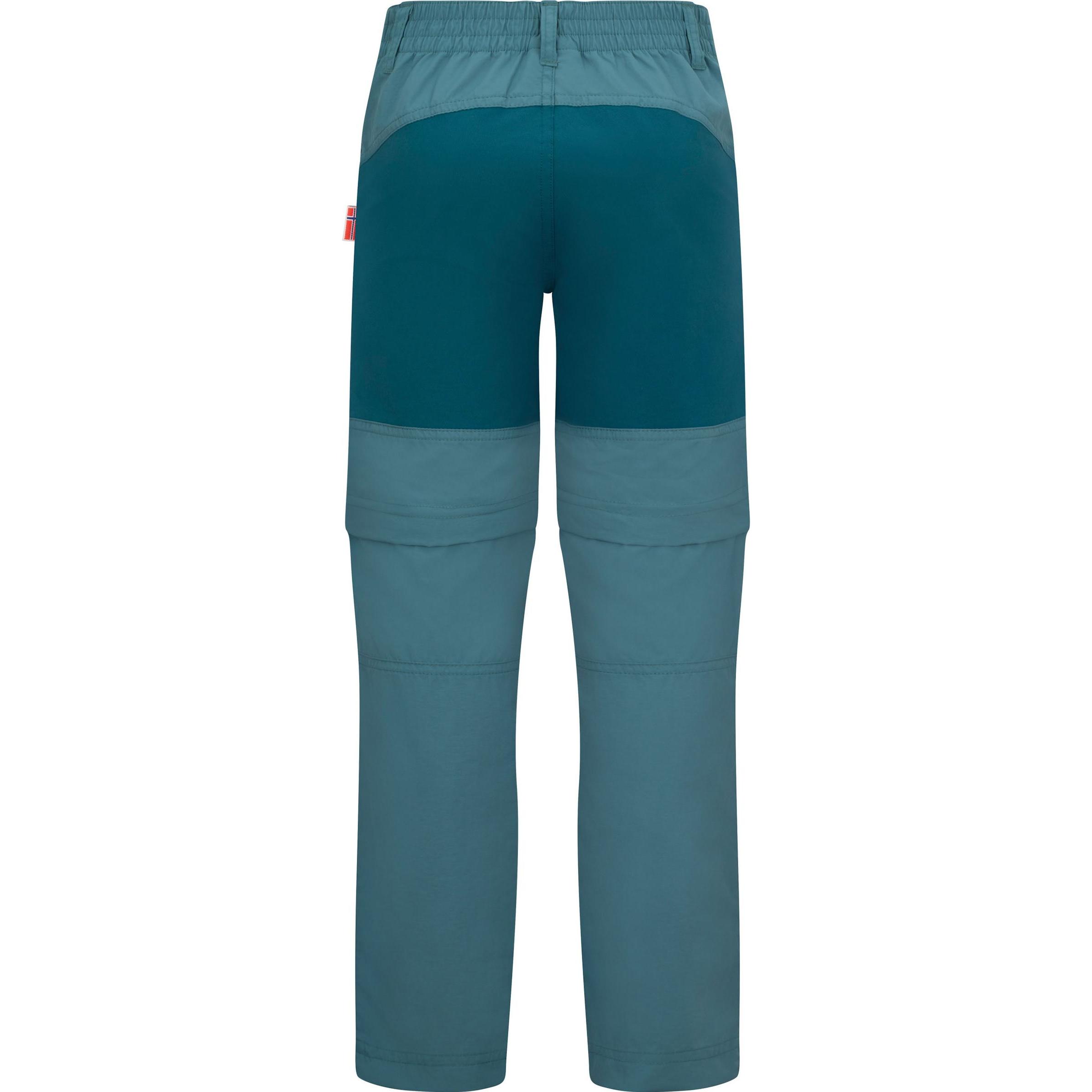 Thumbnail - Trollkids, Unisex, Outdoorhose, Kid's Nordfjord Zip-Off Pants Slim Fit (158), Türkis, 158