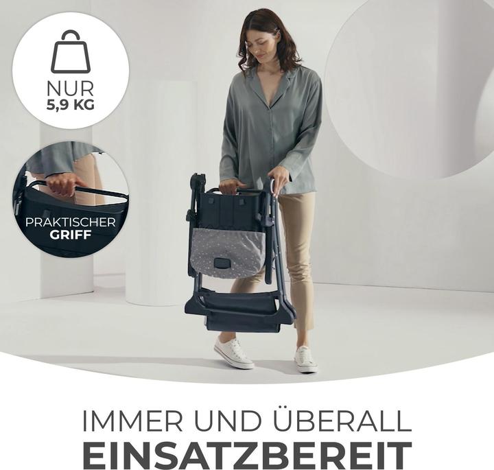 Produktbild KinderKraft Hochstuhl Foldee grau (Hochstuhl)
