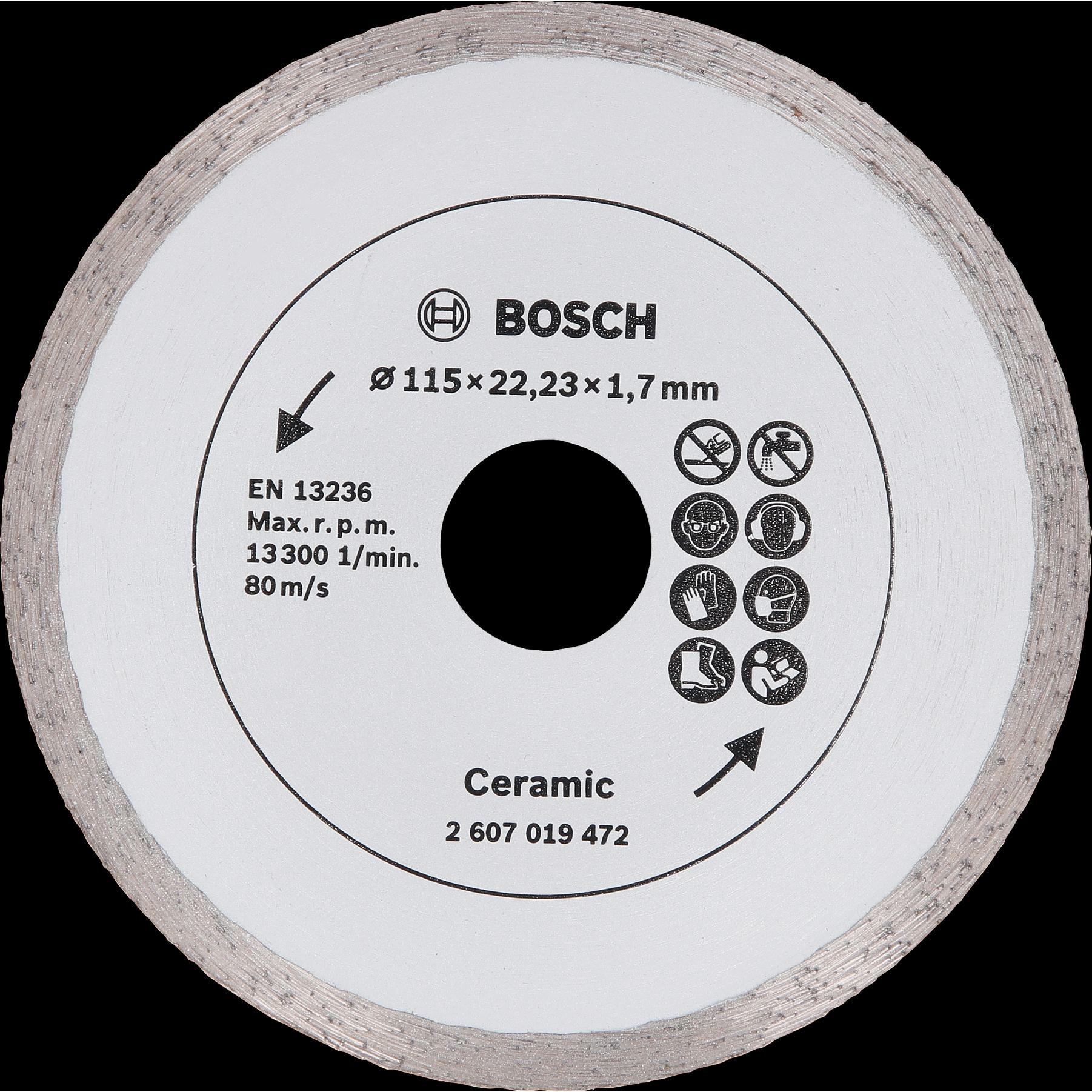 Bosch Zubehör, Sägeblatt, Diamanttrennscheibe für Fliesen, Ø 115 mm