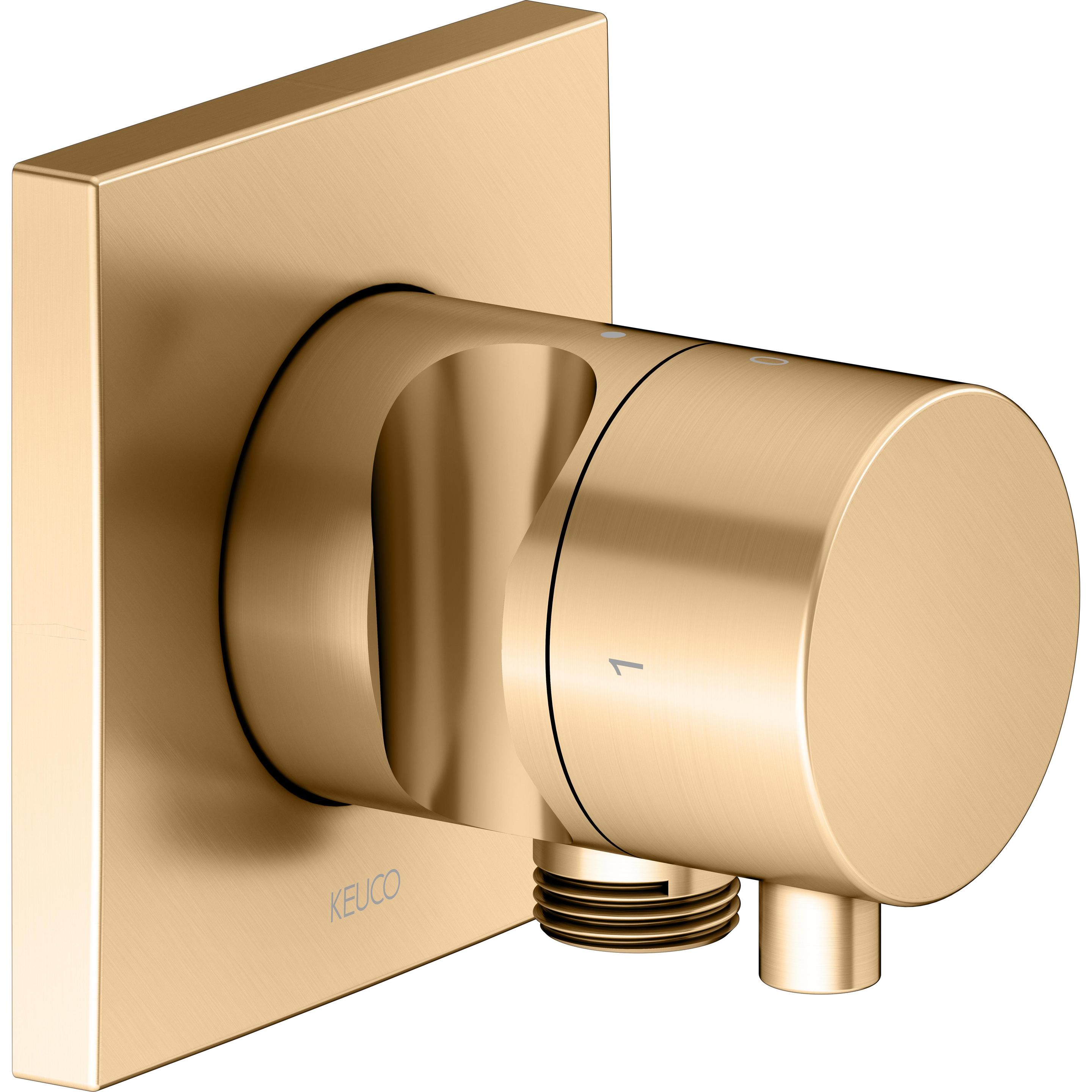 Keuco, Badarmatur, IXMO Umstellventil UP 2 Verbraucher, Schlauchanschluss, Comfort Griff und Brausehalter, mit Ab