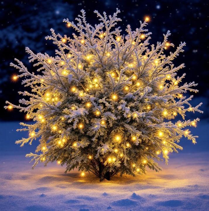 Image du produit GuGus LED Outdoor Lichternetz 360 LED warm weisses Licht 200x200cm Kabelfarbe: Grün (2 m)