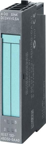Actual product image Siemens Electronic module for ET 200S 4DA 24VDC