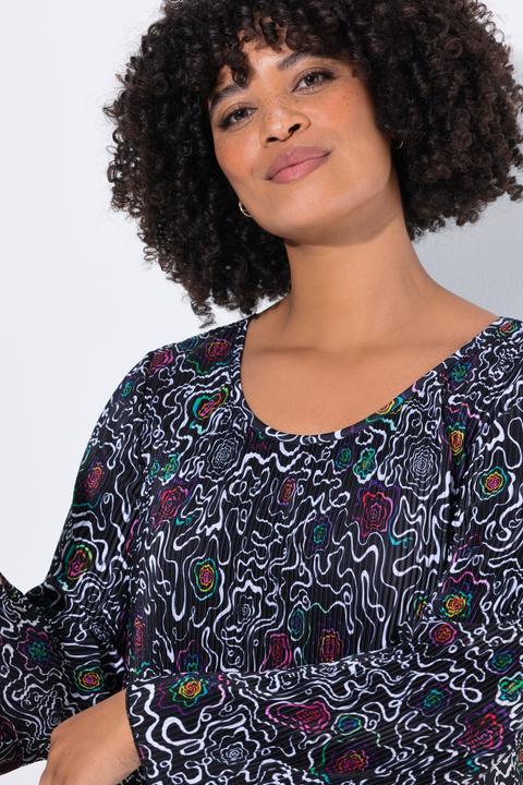 Image du produit Angel of Style Robe plissée coupe évasée, imprimé all-over et manches trompette (44)