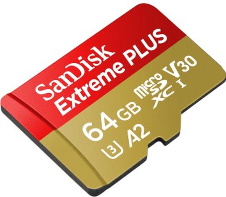 Productafbeelding SANDISK Extreme Plus (64 GB, microSDXC, U3, UHS-I)