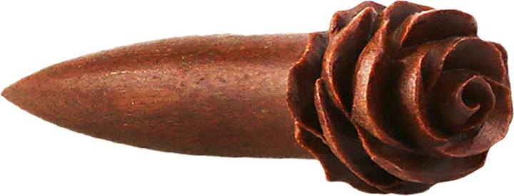 Image du produit Star Piercing Expander en bois Sawo avec rose (Organique)