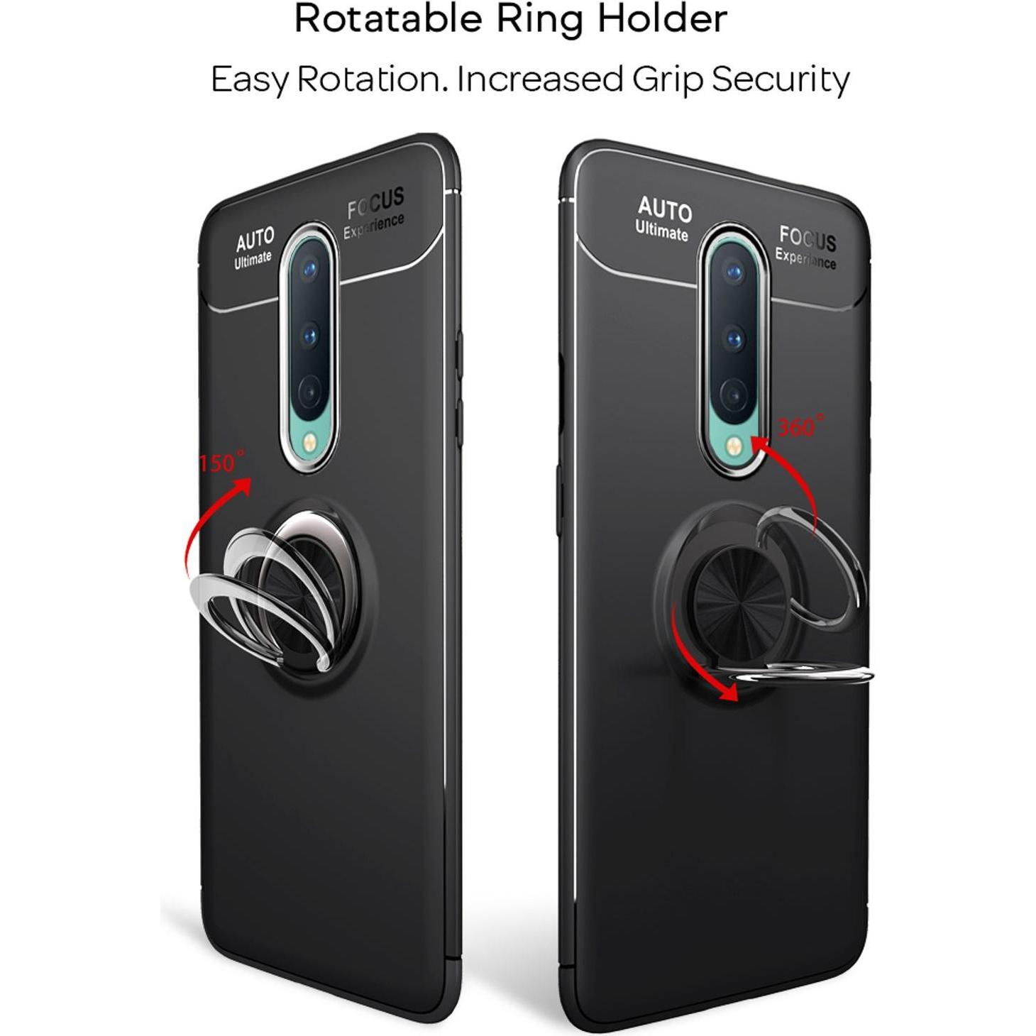 Thumbnail - Nalia Ring Handyhülle (Oneplus 8), Smartphone Hülle, Schwarz