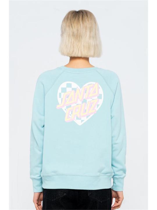 Actual product image Santa Cruz Heart Dot Check Crew (10XL)