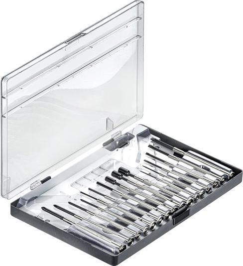 Actual product image technocraft Precision mechanic screwdriver set, 16 pcs. (Port, External hexagon, Phillipps cross recess (PH), Allen screw)