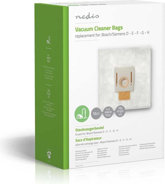 Produktbild Nedis Staubsaugerbeutel für Bosch /Siemens D - E - F - G - (1 x)