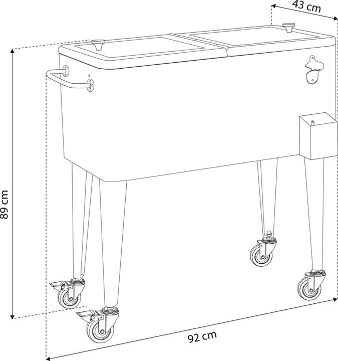 Immagine prodotto Axi Rosso freddo retrò (76 l)